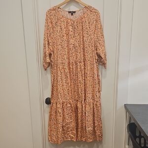 Ellos - Tiered Cotton Midi Dress